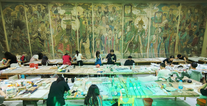 ▲景区内临摹室教学基地