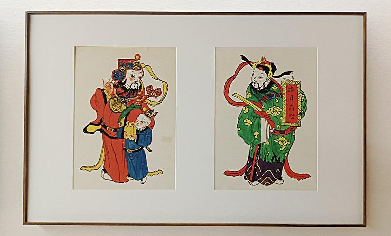 获奖传统作品《指日高升(左右幅)》。