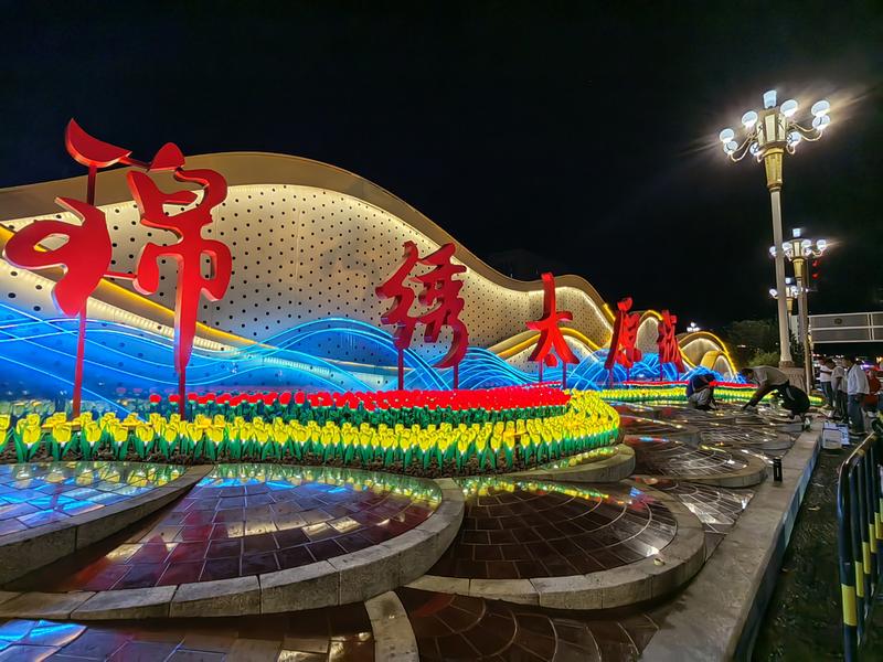 ▲“三晋第一街”夜景