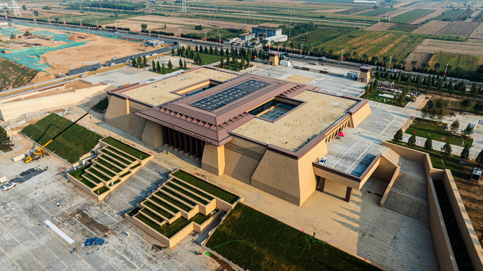 壮观的陶寺博物馆外观。