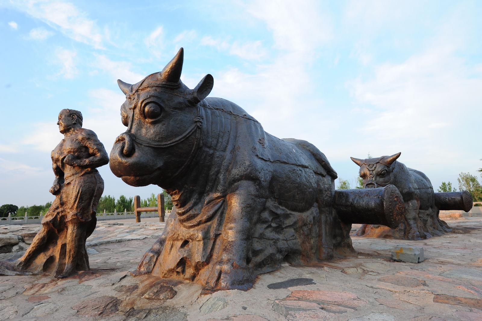 唐开元铁牛。陈春明摄