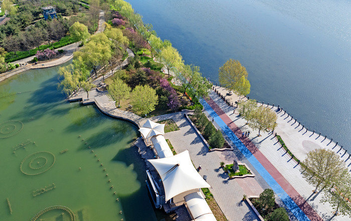 ▲水清岸绿,景色宜人