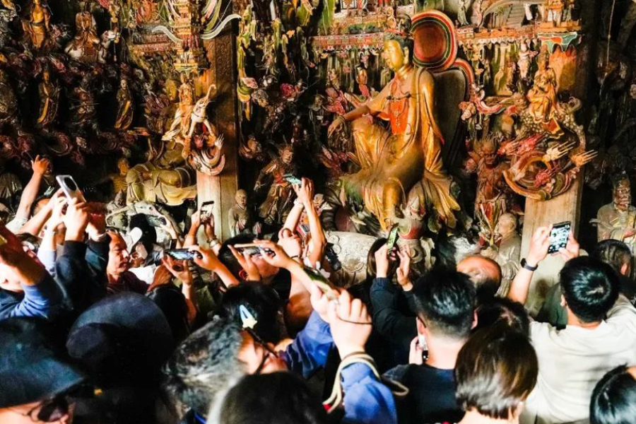 观音堂景区人气持续“升温”。