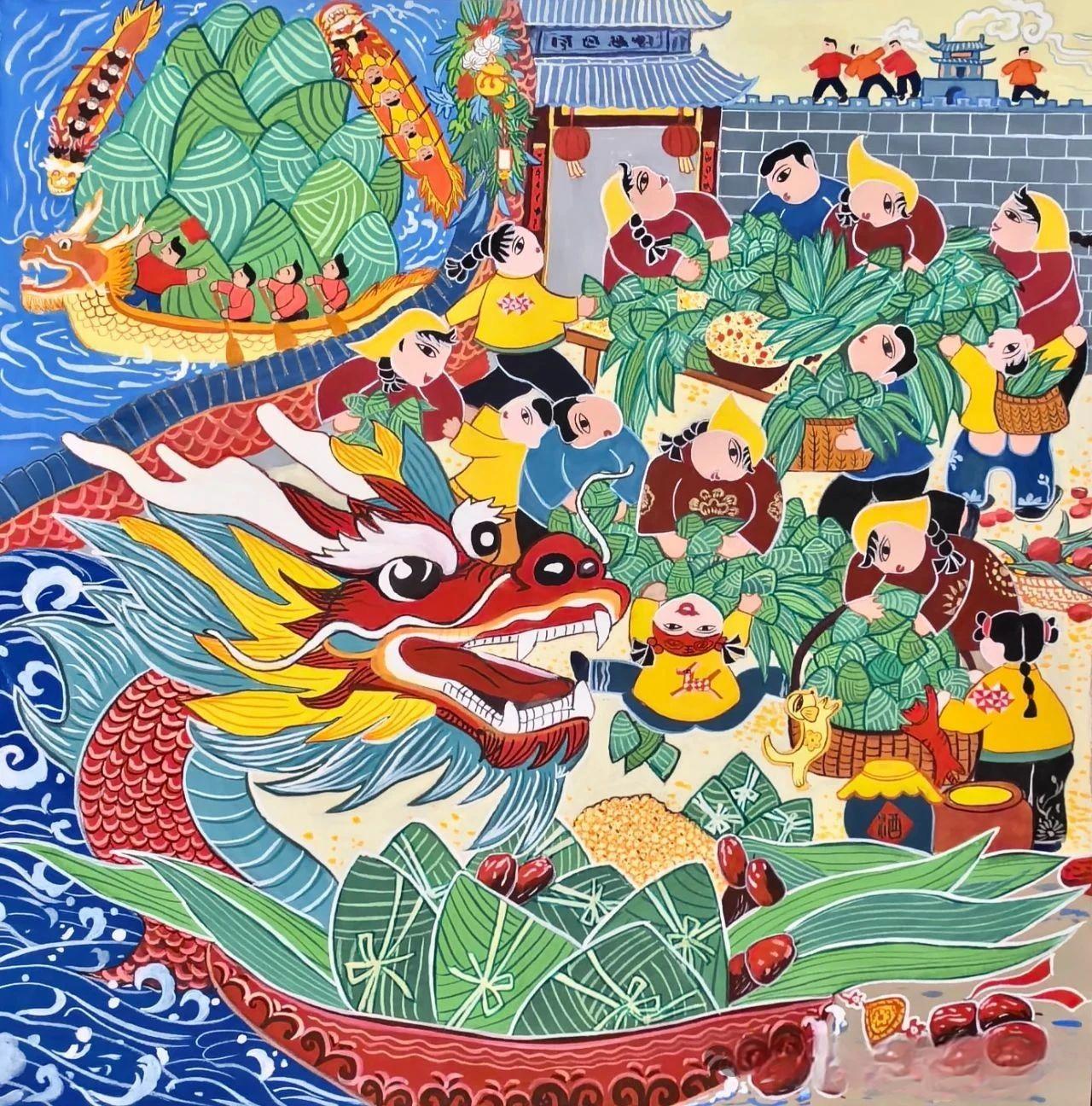 戴永莲《龙舟粽香》