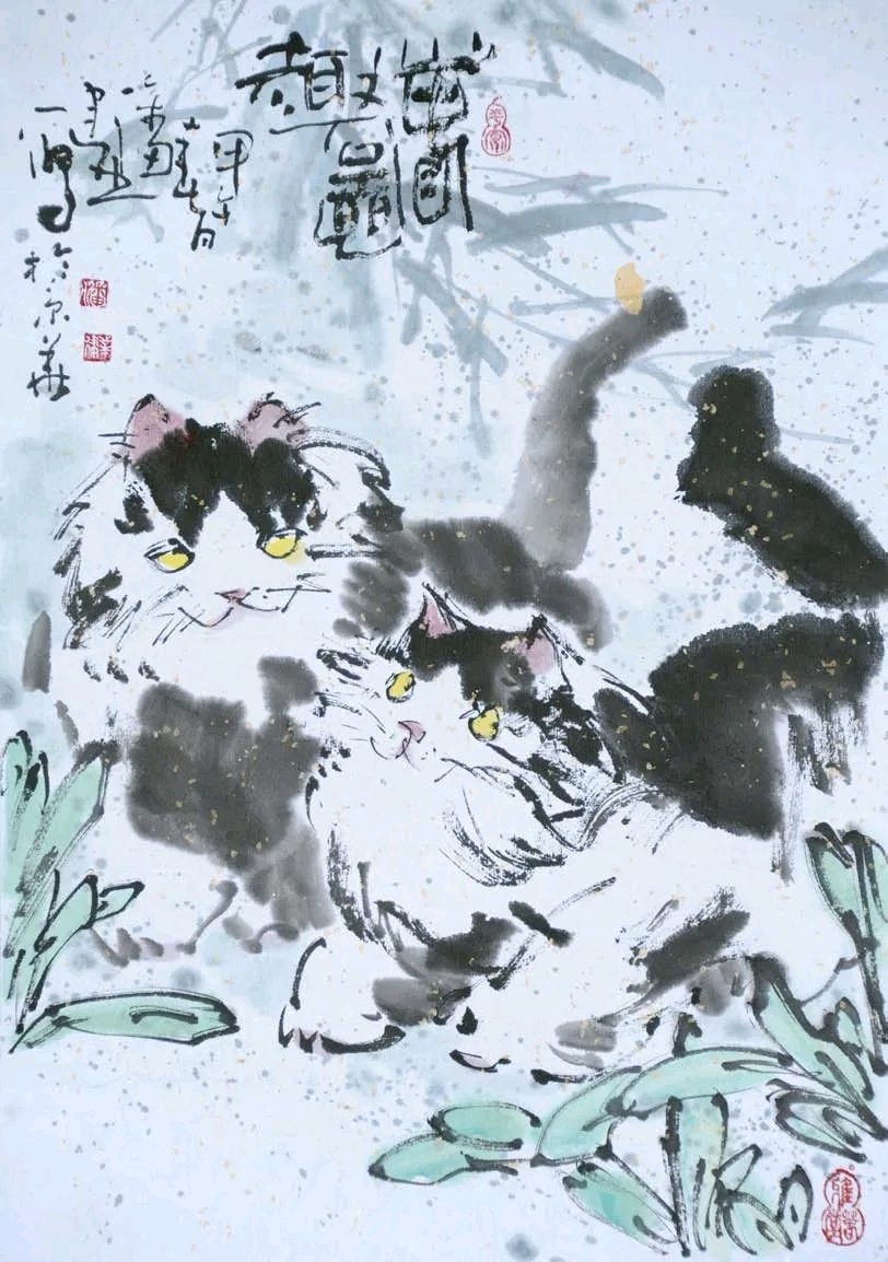 国画《春趣图》