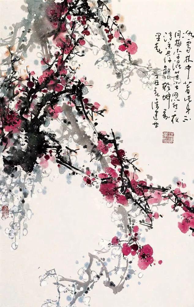 国画《梅花》