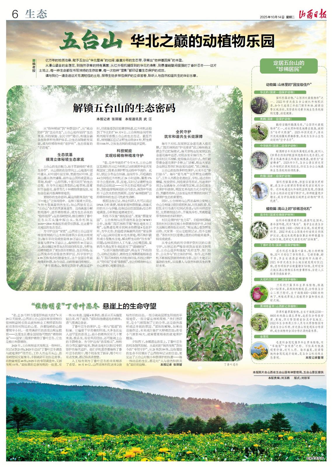 山西日报2025年10月14日版面图