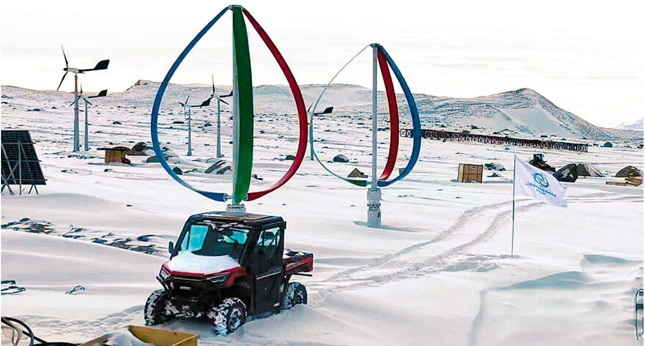 太原理工大学研制全球首套极地新能源系统落地南极秦岭站。(受访者供图)