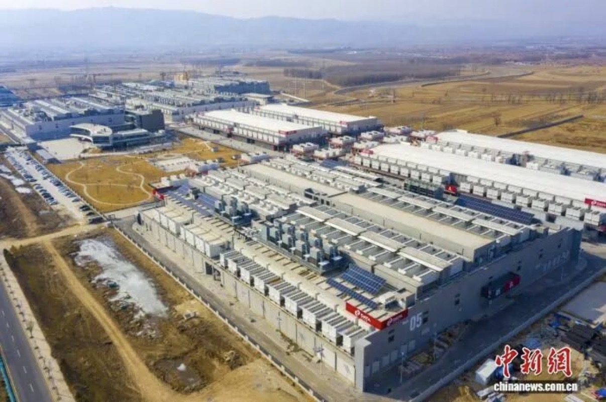 位于大同市阳高县龙泉工业园区的中联绿色大数据产业基地。(图片来源:大同市新闻中心)